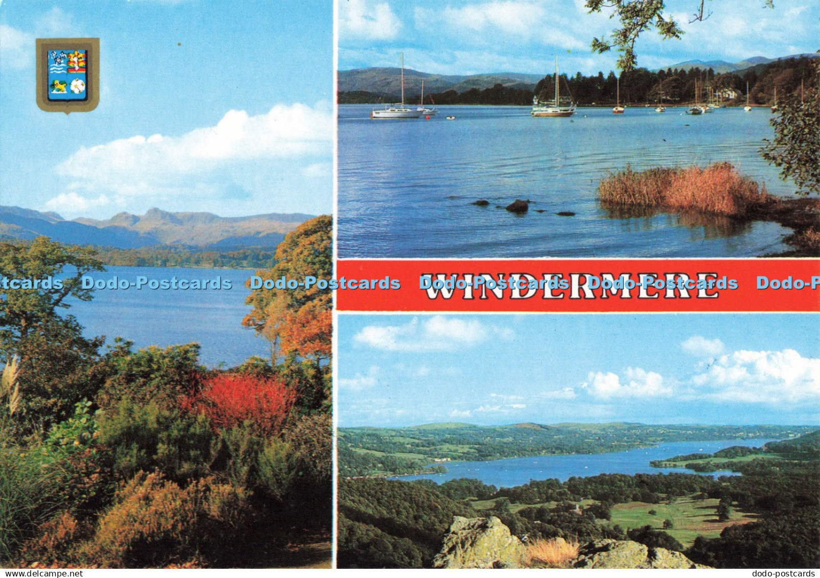 D267261 Windermere Windermere from Millerground Windermere and Langdale Pikes Sa