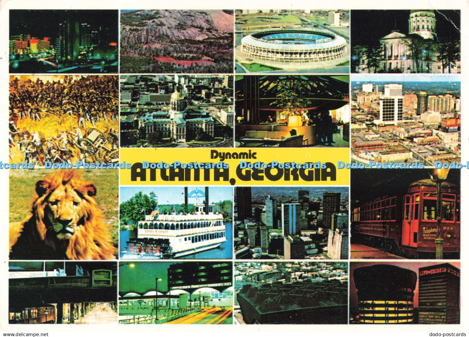 D268109 Dynamic Atlanta Georgia Atlanta News Agency Plastichrome 1982 Multi View