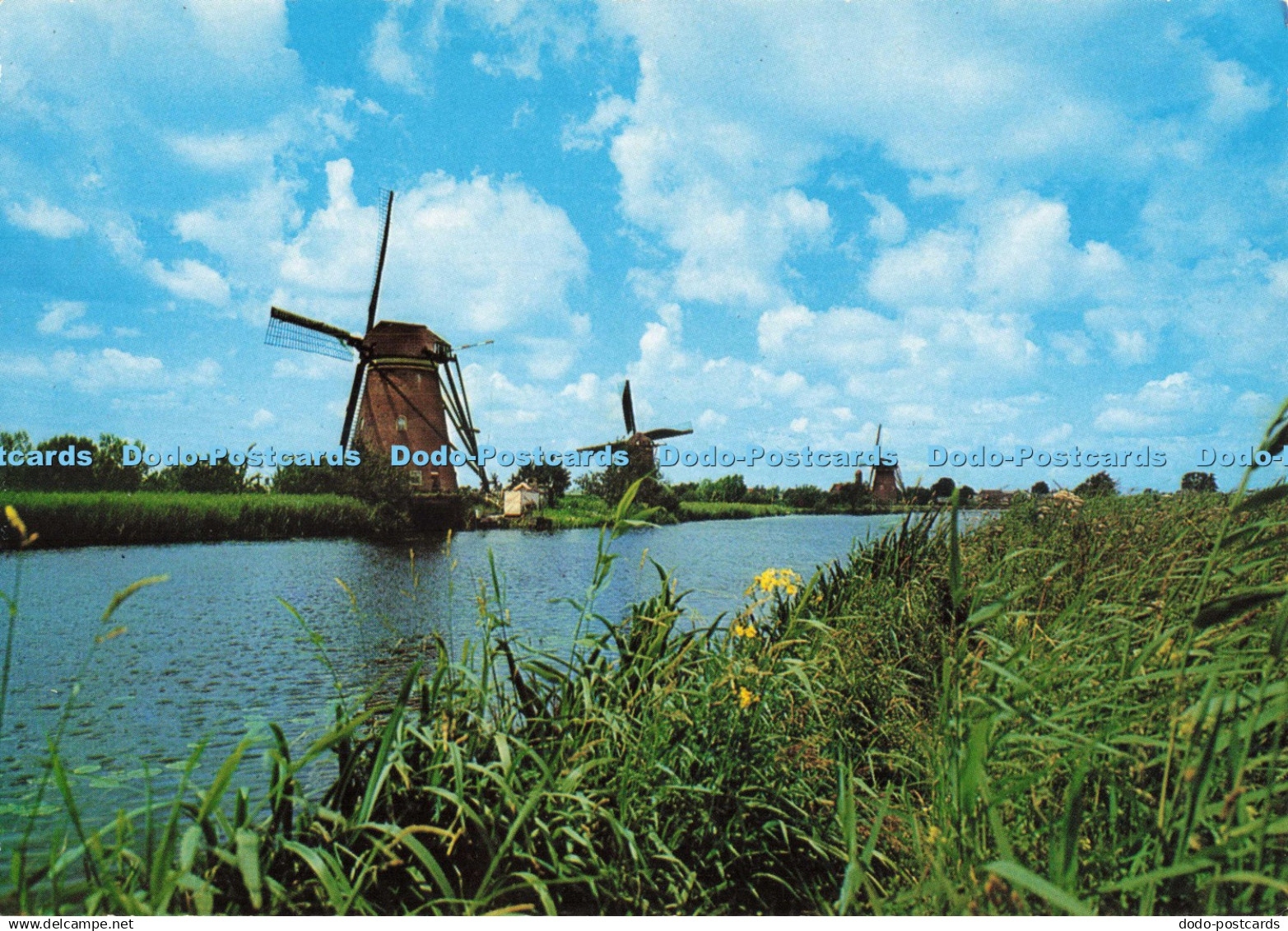 D268642 Dutch Windmill Kinderdijk Gebr Spanjersberg