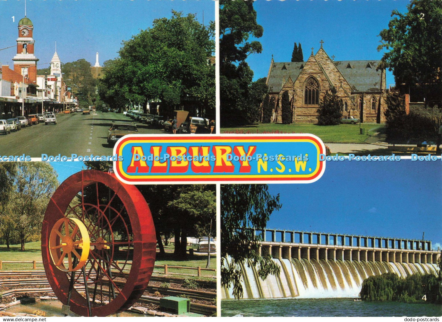 D270718 Albury N S W The Hume Weir Nucolorvue Multi View