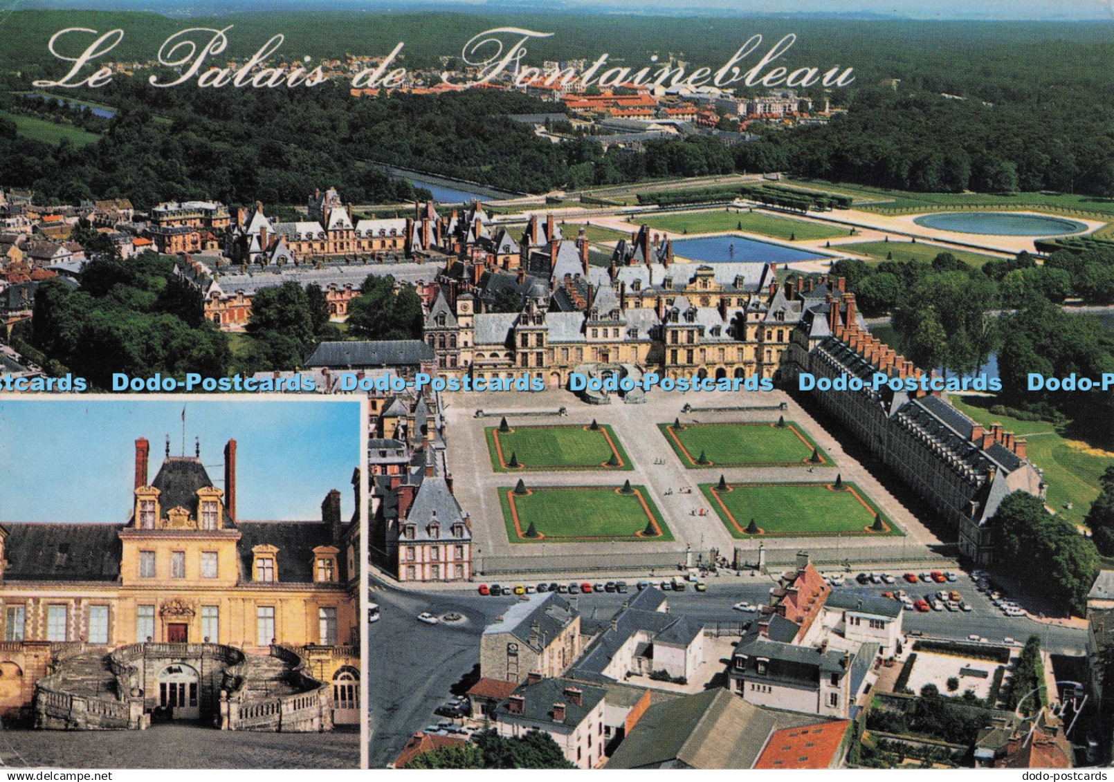 D272804 Le Palais de Fontainebleau Le Palais La Facade Ouest la Cour des Adieux