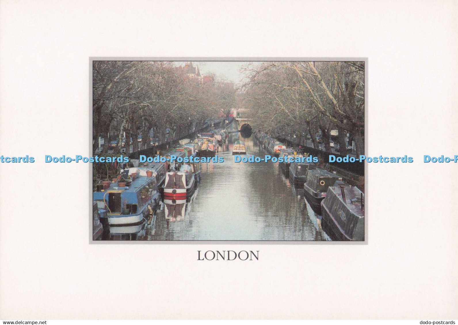 D273568 London Little Venice Tree Lined Canal which was Once Compared to Venice