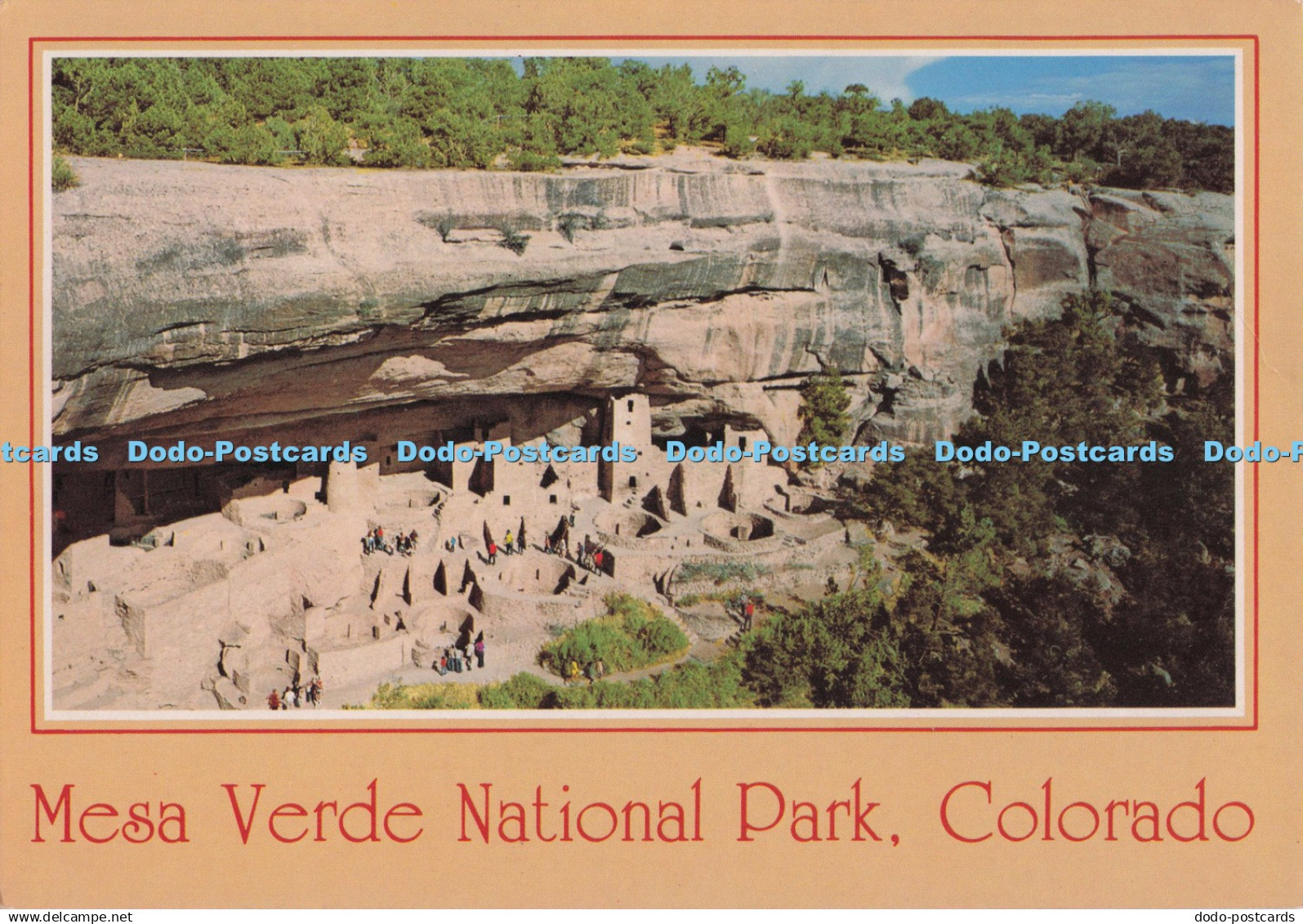 D273788 Colorado Mesa Verde National Park Looking Down into Cliff Palace John Hi