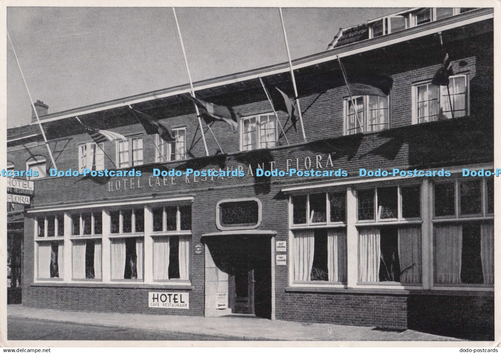 D274136 Hillegom Hotel Cafe Restaurant Flora Mercurius Wormerveer Holland