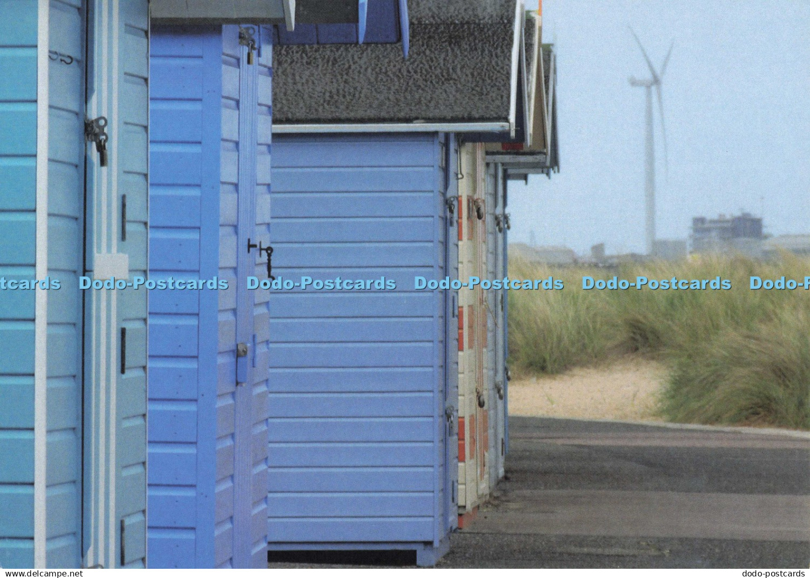 D274283 Lowestoft Lowestoft Library Blue Houses