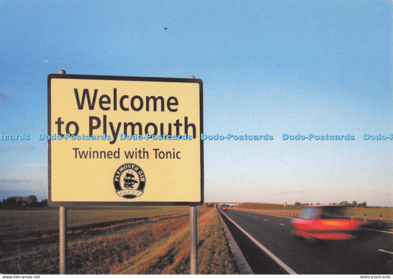 D274401 Welcome to Plymouth Twinned with Tonic Plymouth Gin