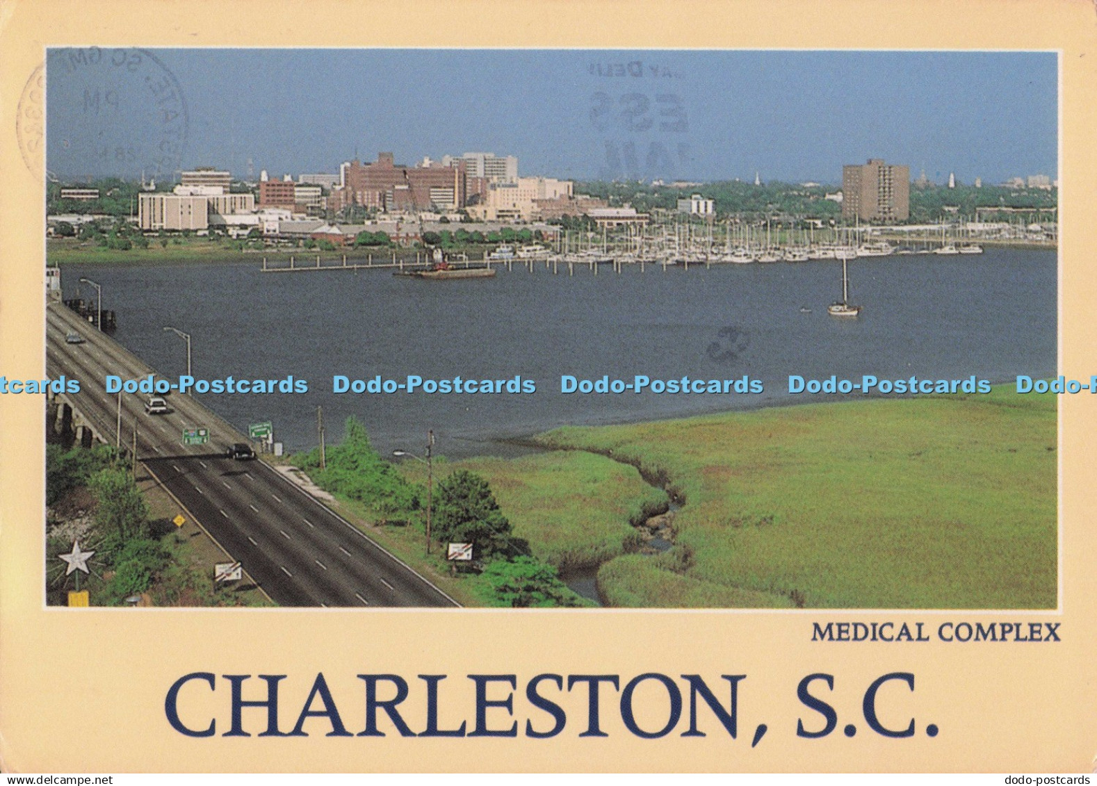 D276132 Charleston S C Medical Complex Charleston Post Card Co Chuck Hatler 1989