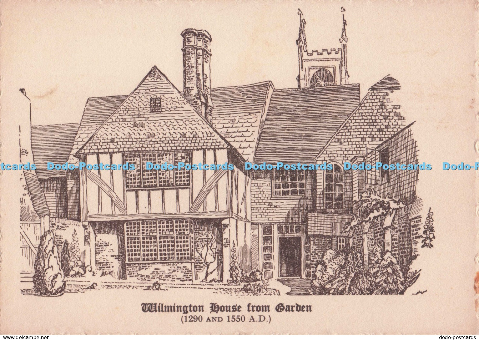 D276586 Wilmington House From Garden Postcard