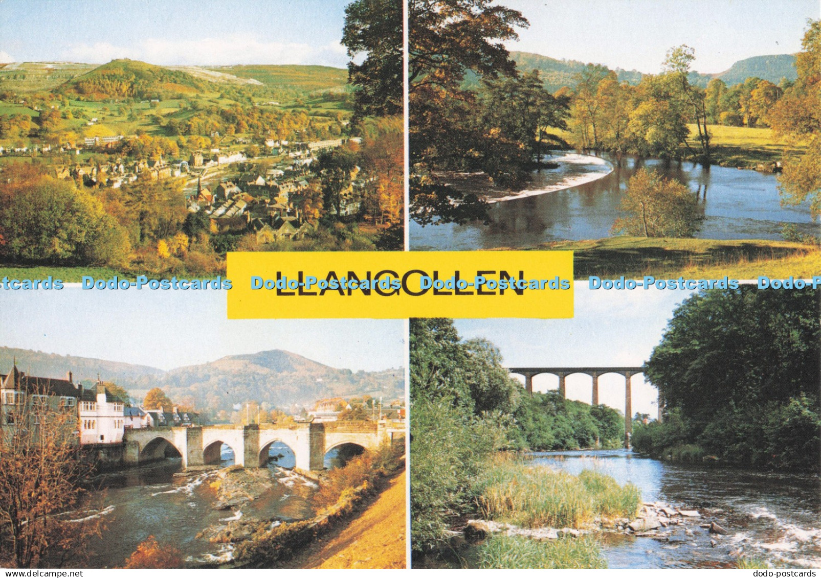 D280837 Llangollen Clwyd Castell Dinas Bran Bridge over River Dee Horseshoe Fall