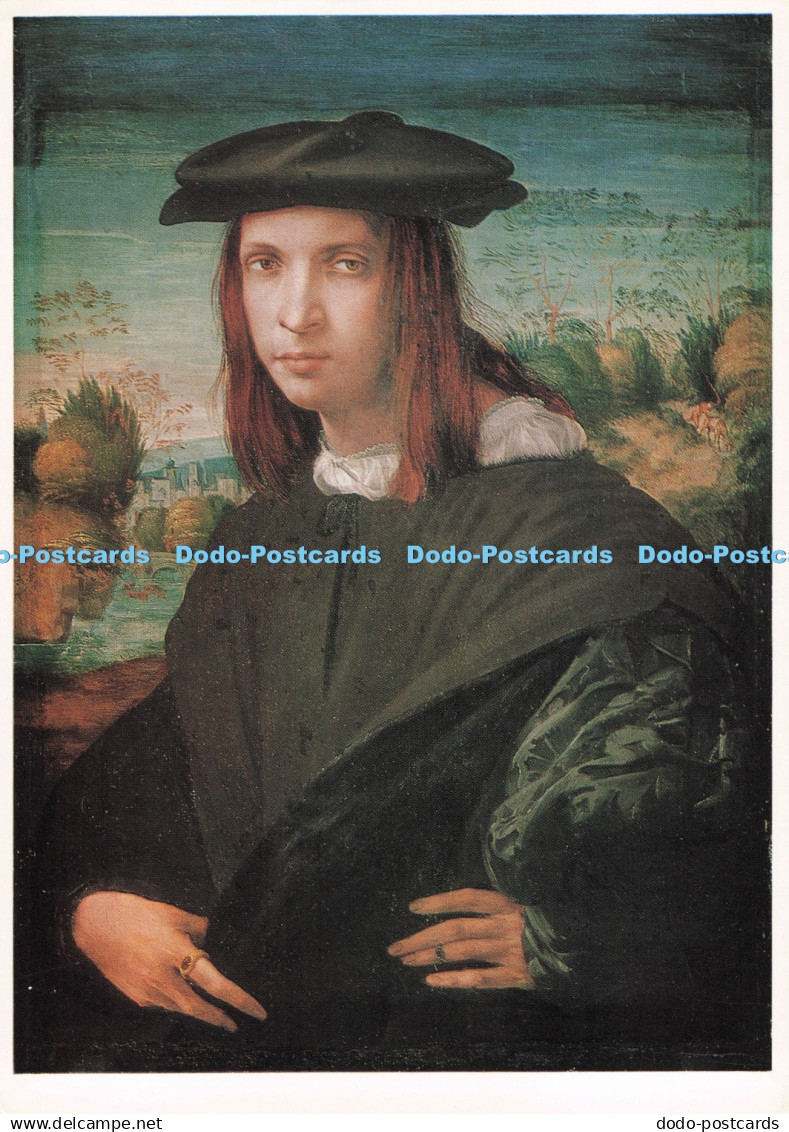 D281857 Berlin Gemald Galerie Bildnis eines Jungen Mannes mit Langem Haar Kat Nr