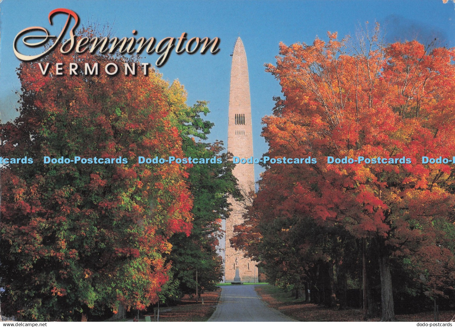 D282044 Vermont Bennington View of Bennington Monument in the Autumn Eastern Ill