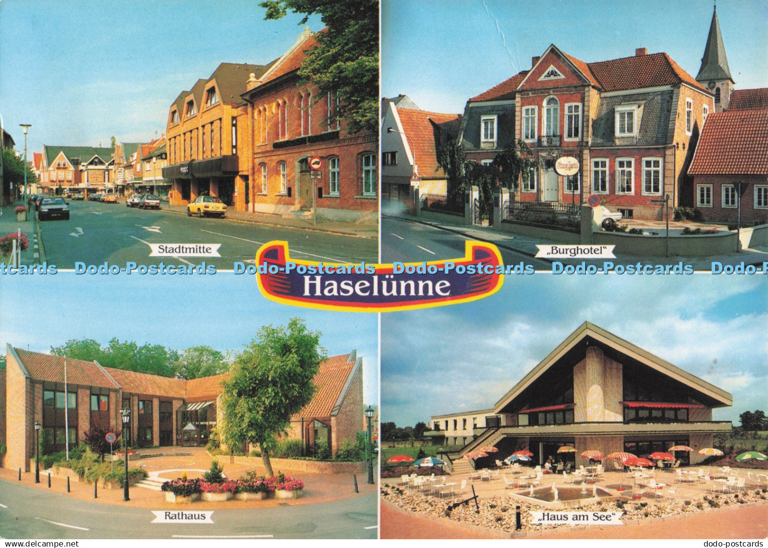 D283203 Haselunne Stadtmitte Burghotel Rathaus Haus am See Krapohl Multi View