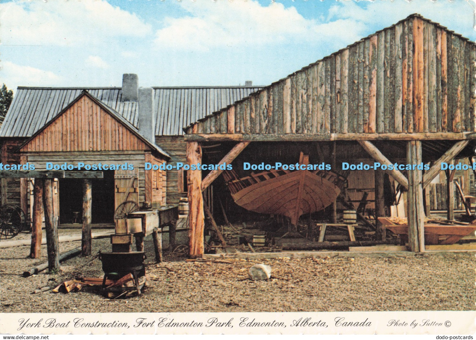 D283553 Canada Alberta Edmonton Fort Edmonton Park York Boat Construction Albert