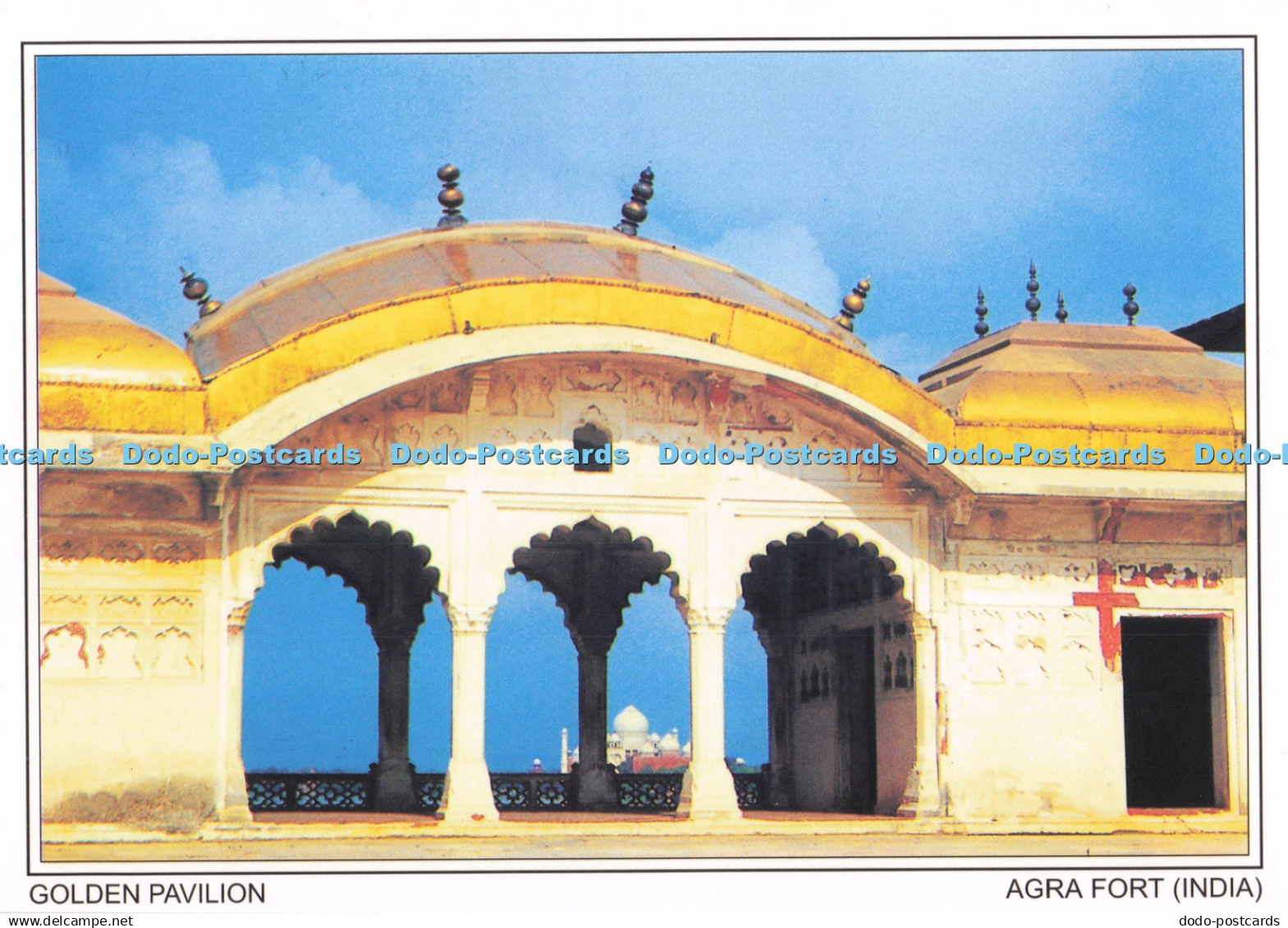 D283661 India Agra Fort Golden Pavilion India Cards