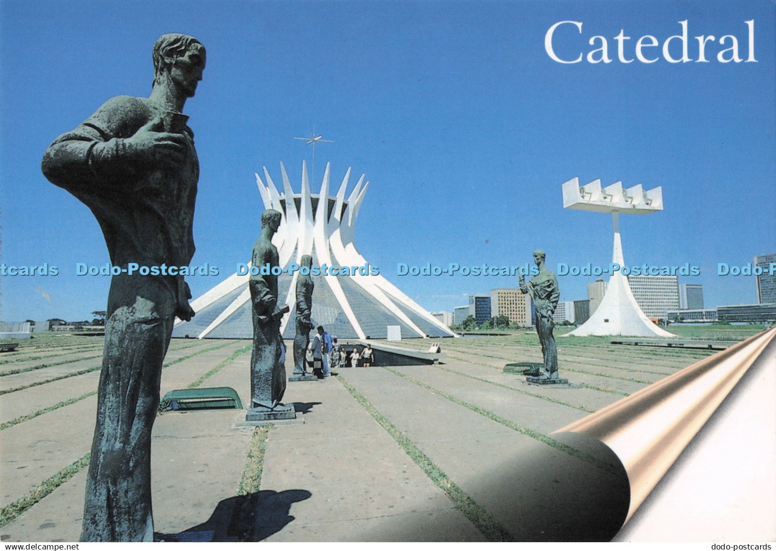 D284396 Brasilia A Capital do Brasil Parcial da Catedral de Brasilia Postais Ldt