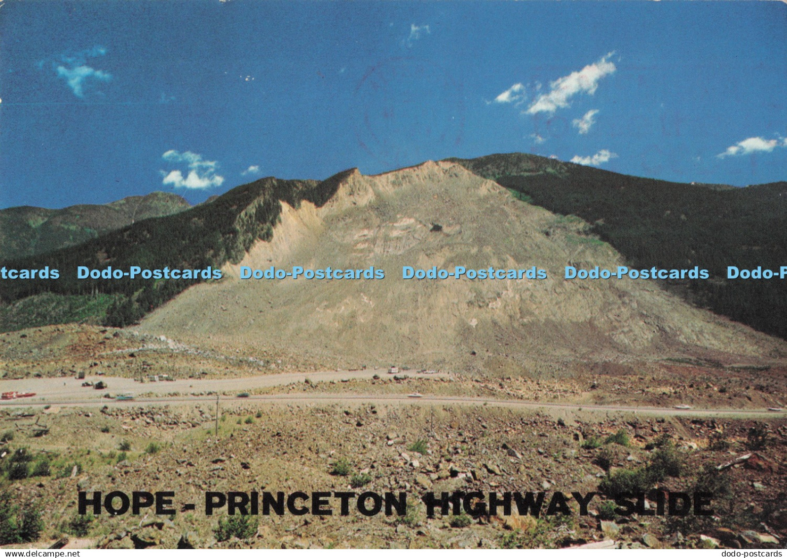 D285847 Hope Princeton Highway Slide British Columbia Johnson Peak Scenes by Dor