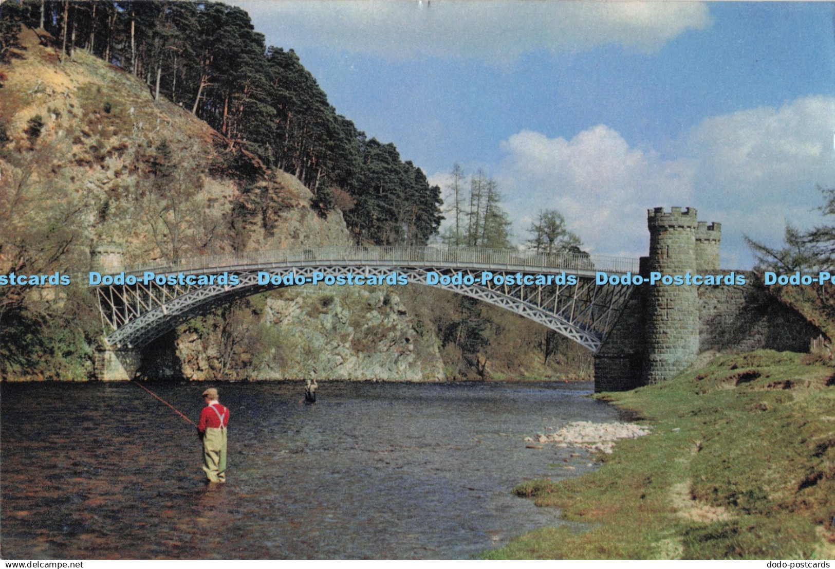 D287555 Banffshire Craigellachie River Spey Craigellachie Bridge J Arthur Dixon