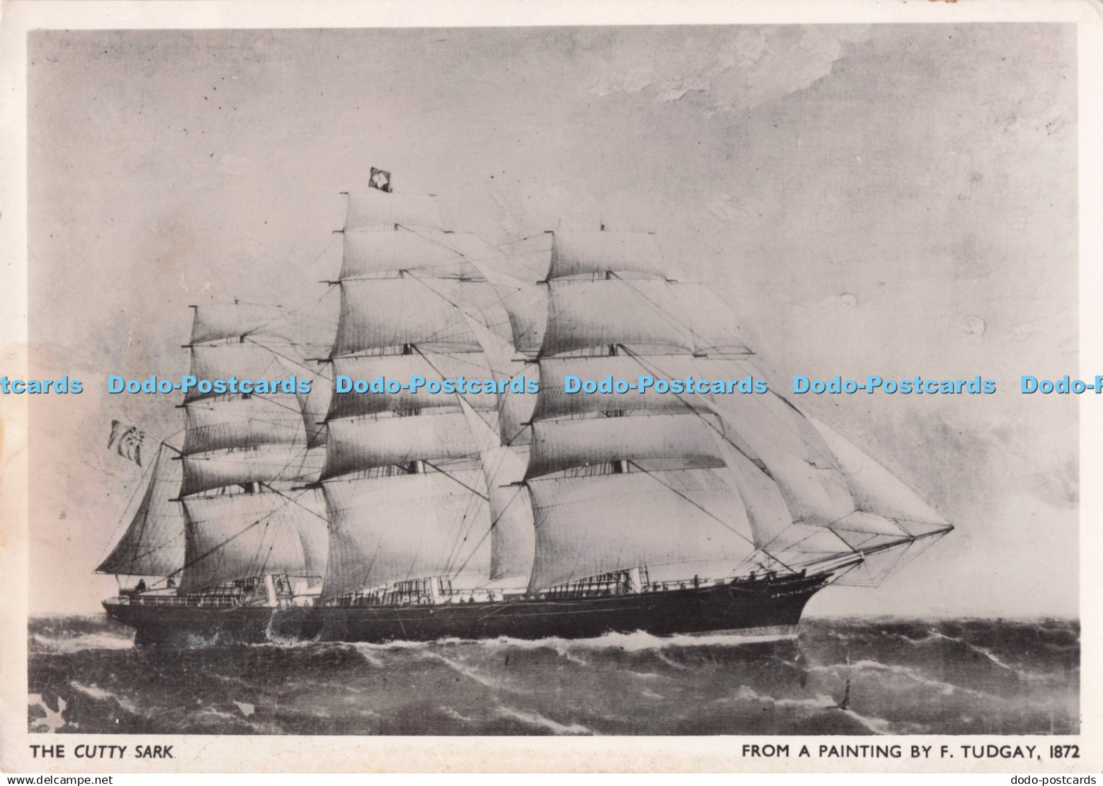 D290223 The Cutty Sark. F. Tudgay. The Cutty Sark Society. England. Rotary Photo