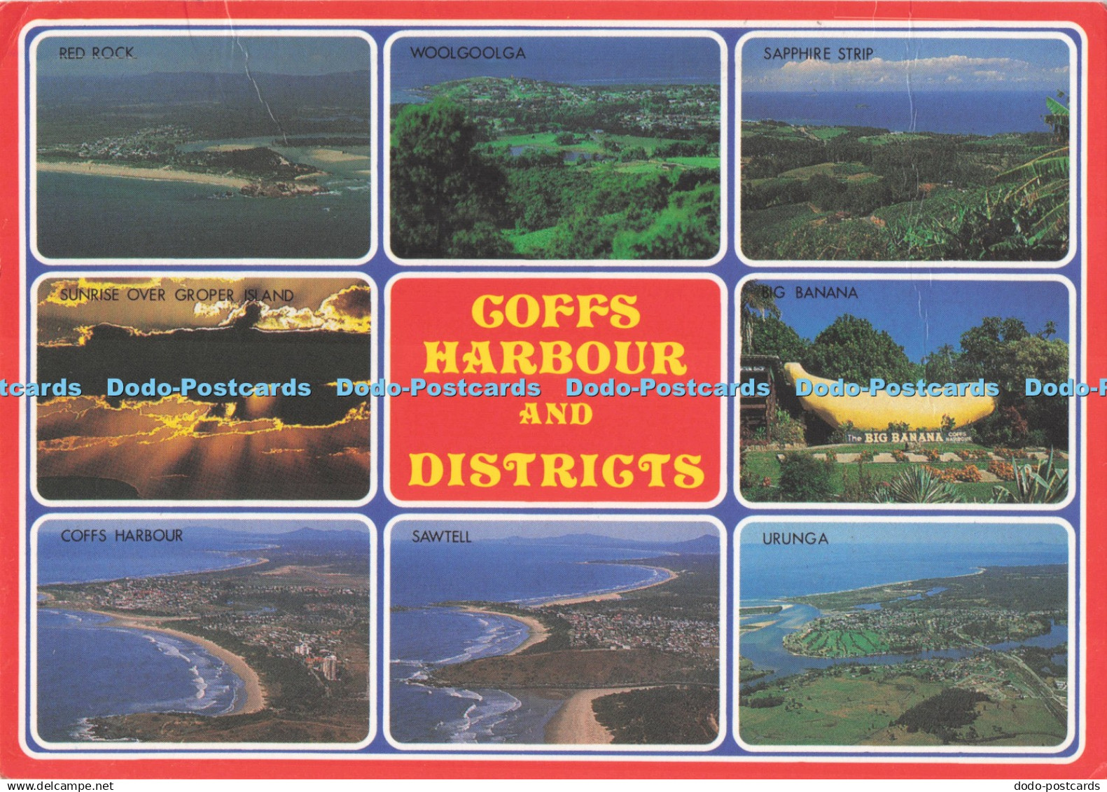D291698 Coffs Harbour and District. Red Rock. North Coast Souvenirs. Multi View