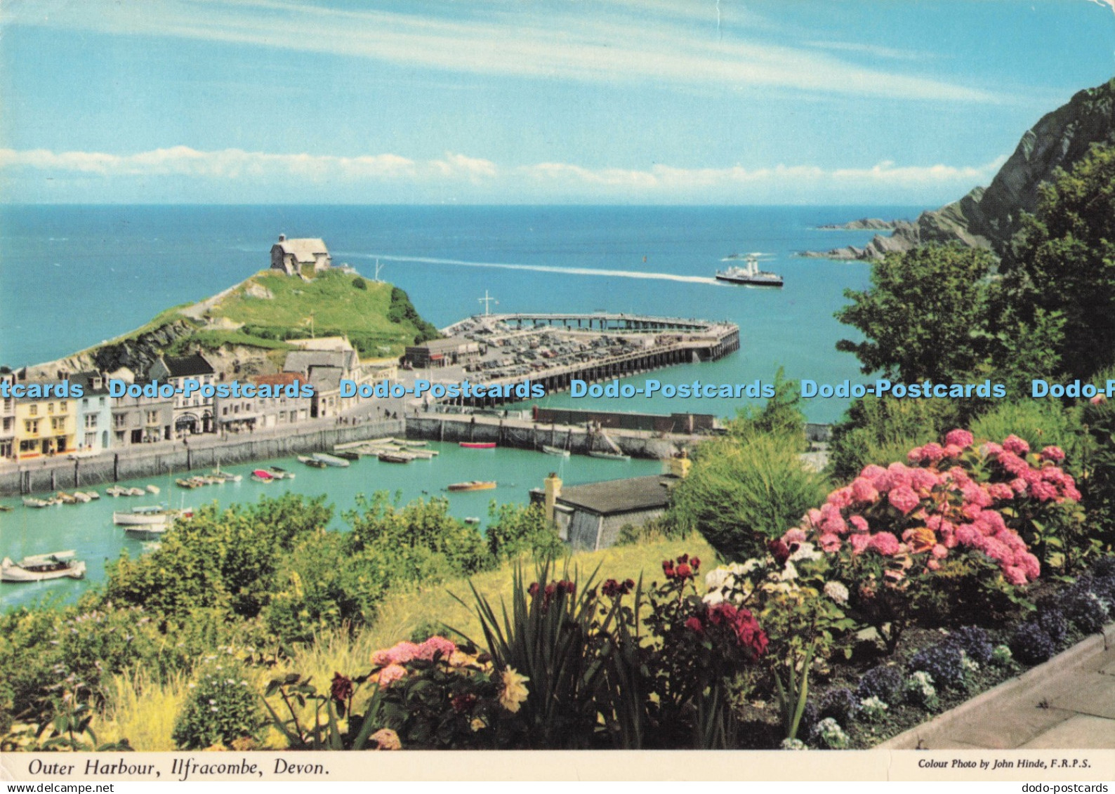 D294510 Ilfracombe. Devon. Outer Harbour. John Hinde. PM. North Devon. 1979