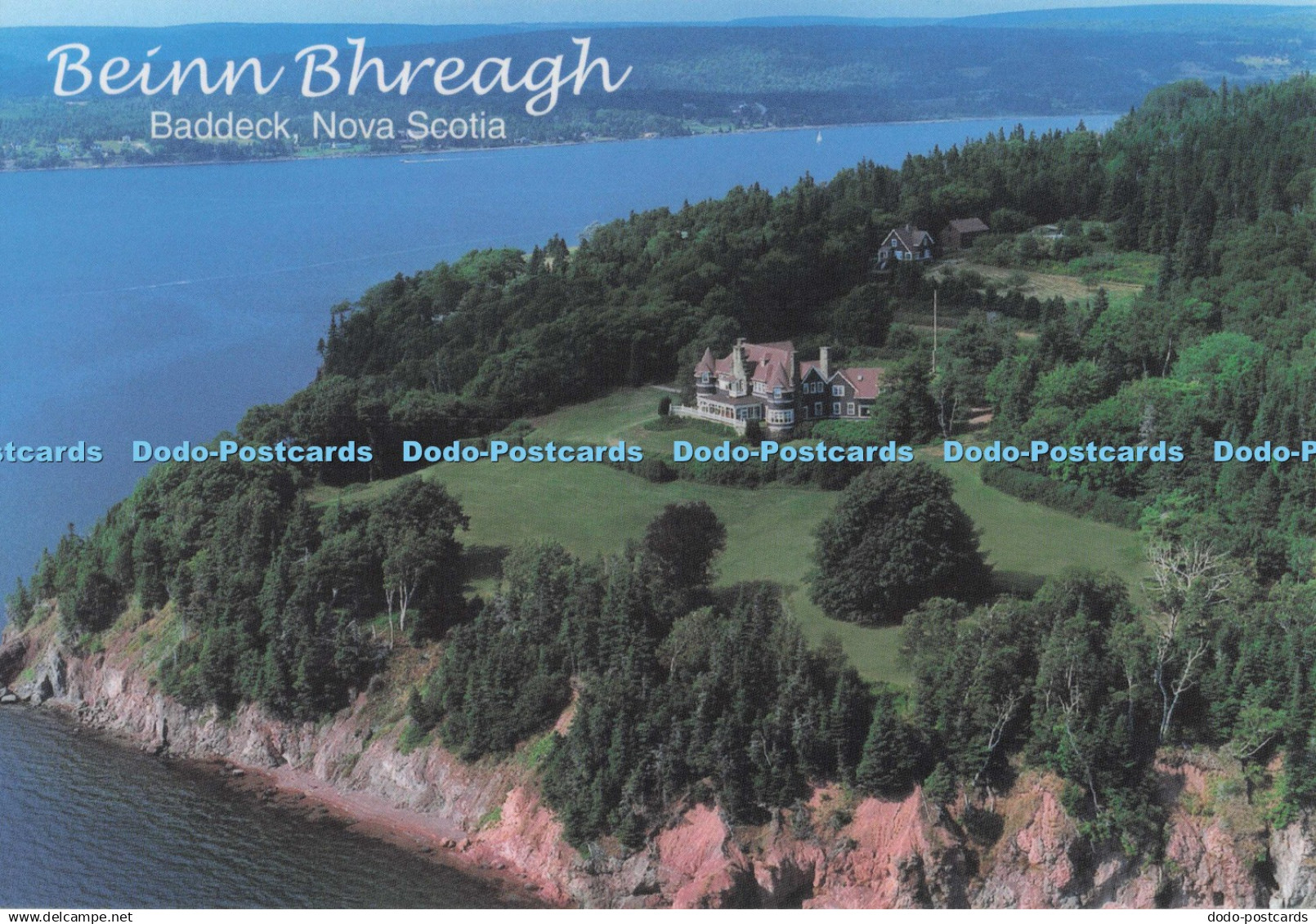 D297910 Baddeck. Nova Scotia. Beinn Bhreagh. City Printers. Cape Breton Postcard