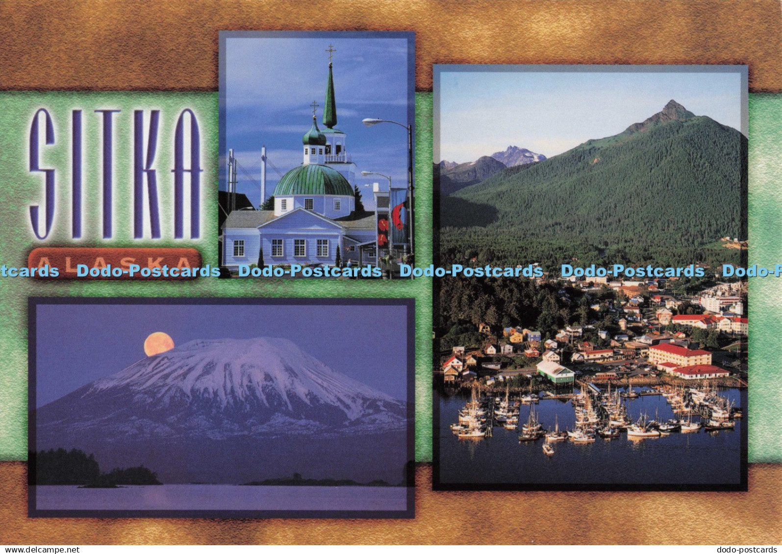 D298310 Sitka. Alaska. St. Michael Russian Orthodox Church. Mt. Edgecombe with F