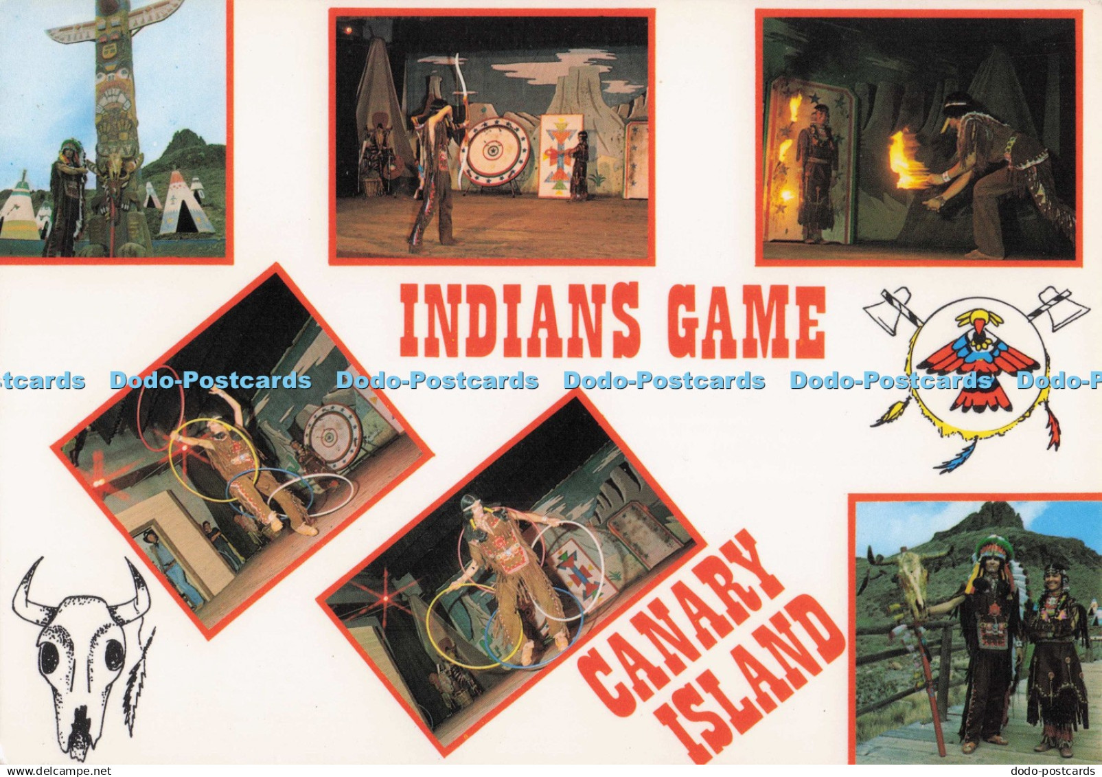 D298570 Canary Island. Indians Game. Sioux City. Western Town. Manuel Brito. Mul