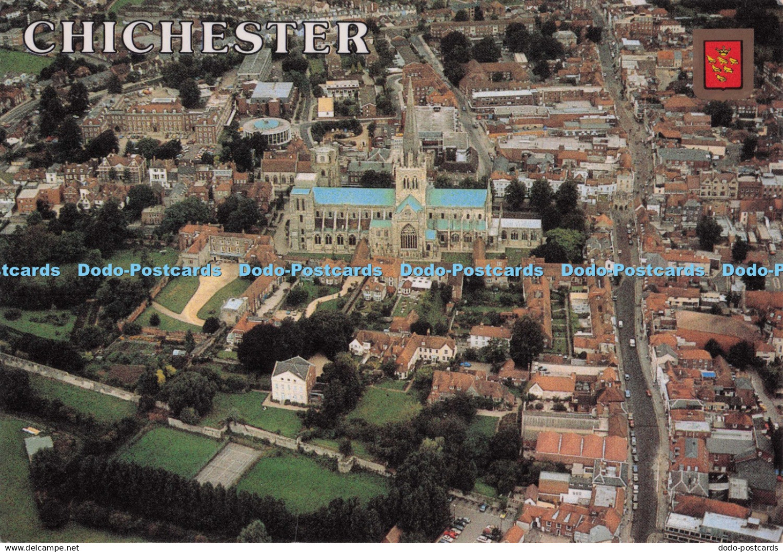 D298653 Chichester. Chichester by Air. Leo Cards. Don Carr. Eastbourne. 1987