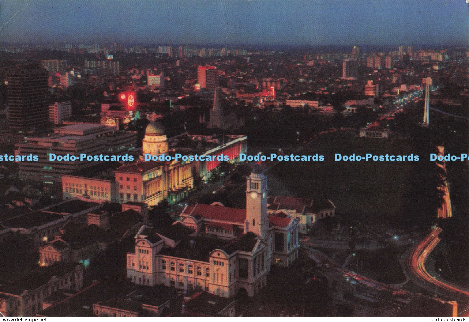 D299167 Singapore. Night View of Singapore City. S. W. 1979