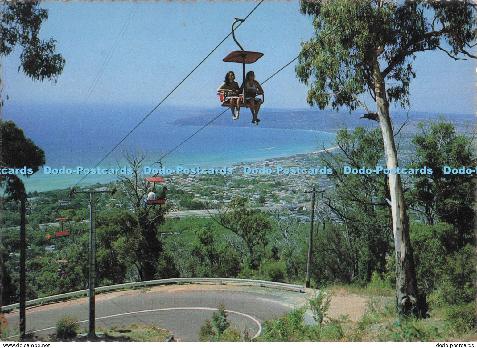 D300736 Victoria Mornington Peninsula Dromana Arthur Seat Chairlift High Above P