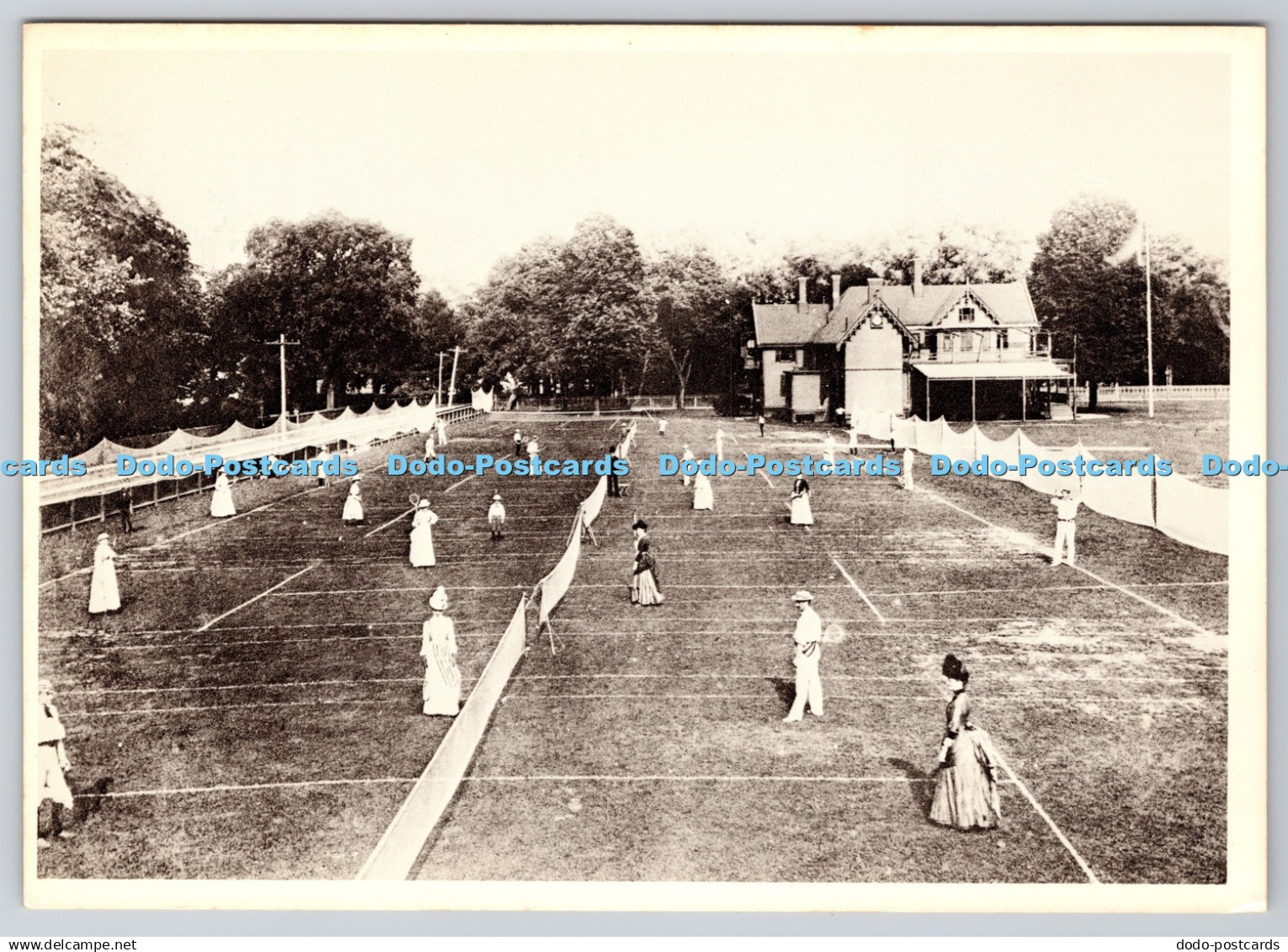 D301407 New York Tennis Game the Staten Island Cricket and Tennis Club c 1885 Fo