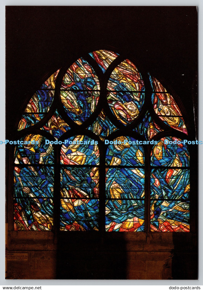 D306092 Paris Eglise Saint Severin Vitrail Bapteme Deambulatoire Jean Bazaine 19
