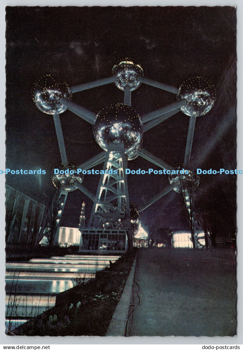 D306123 Atomium By night Belgium BEATIC Bruxelles Postcard
