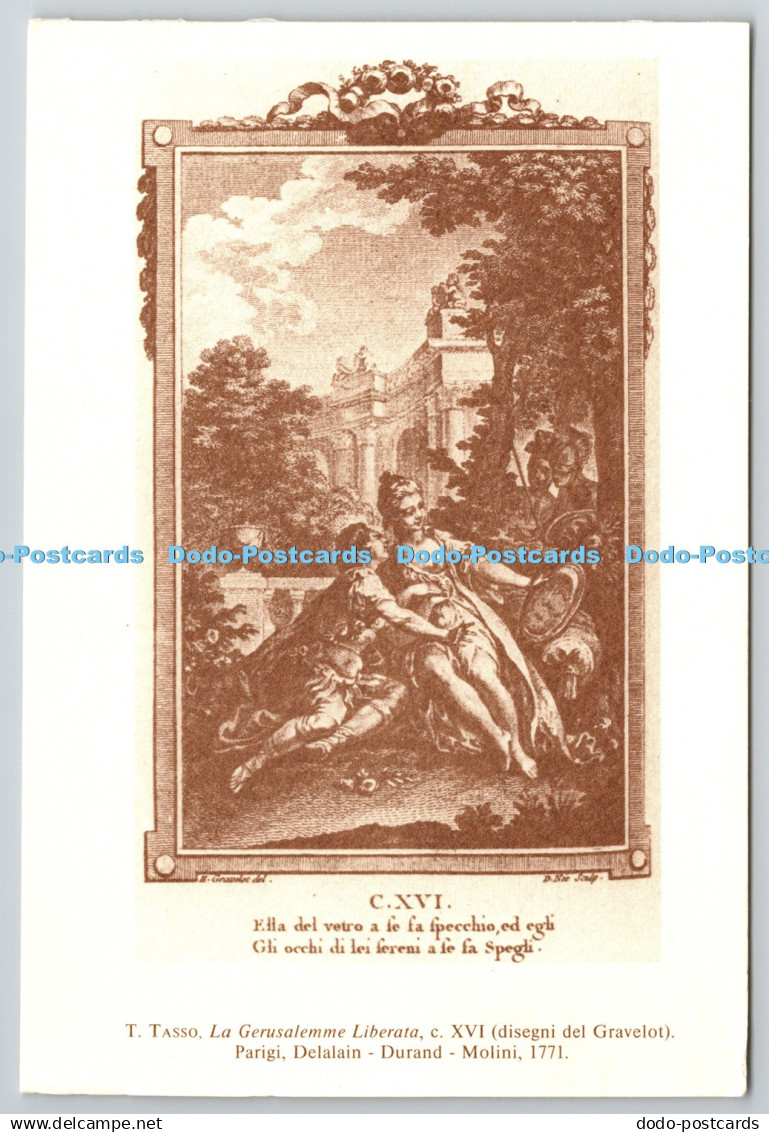 D306184 T Tasso La Gerusalemme Liberata Gravelot Parigi Delalain Durand Molini 1