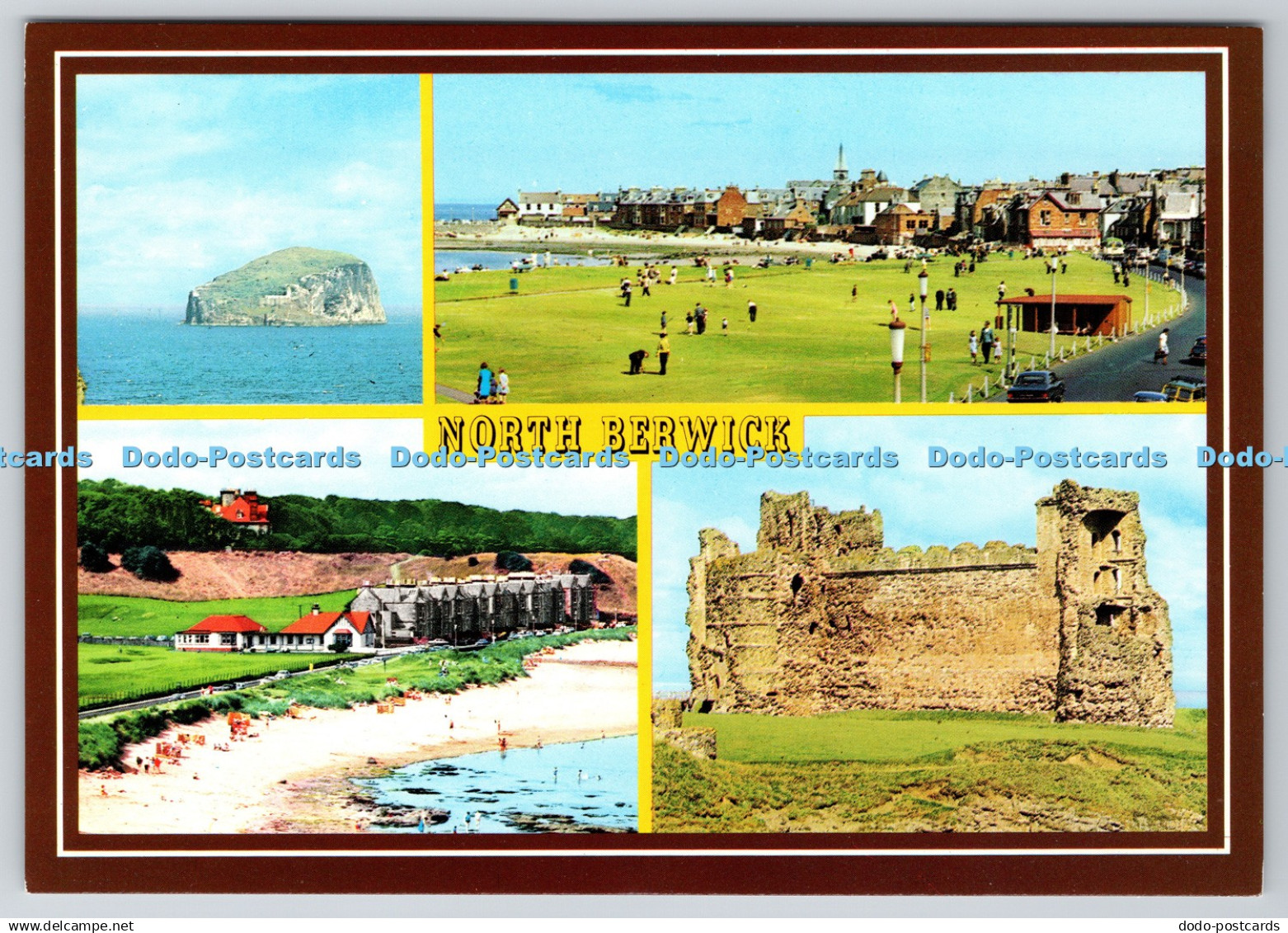 D308732 North Berwick Bass Rock East Bay Putting Green Tantallon Castle Whitehol