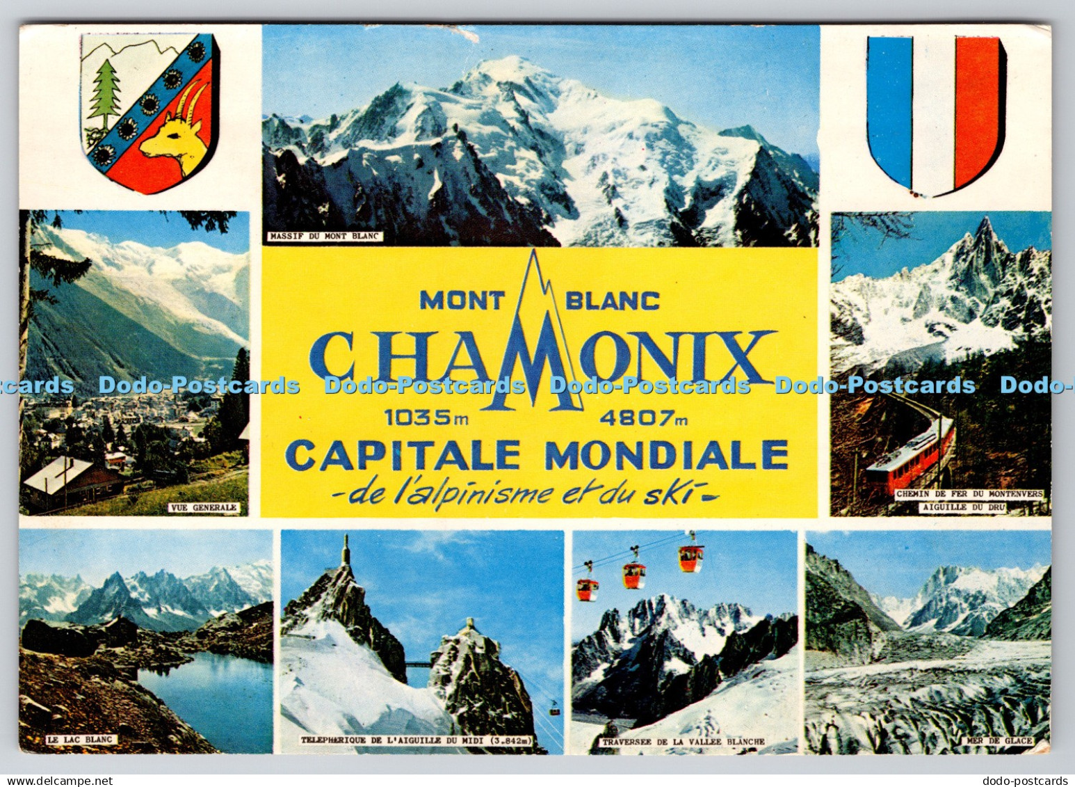 D309388 French Alps Chamonix Mont Blanc Cap Theojac Panazol N 1883 Postcard Mult