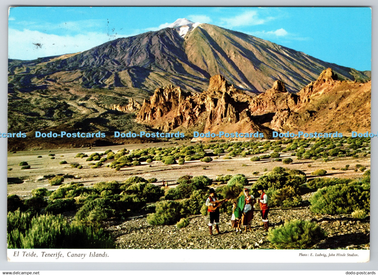 D312299 Canary Island. Tenerife. El Teide. John Hinde. Padane. Perez Zamora. E.