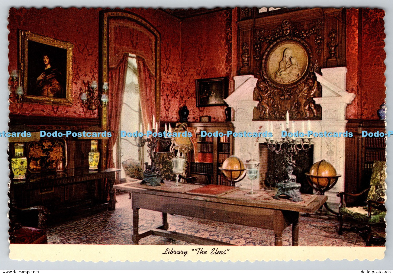 D312488 R. I. Newport. Library The Elms. John M. Twomey. Newport. Curteichcolor