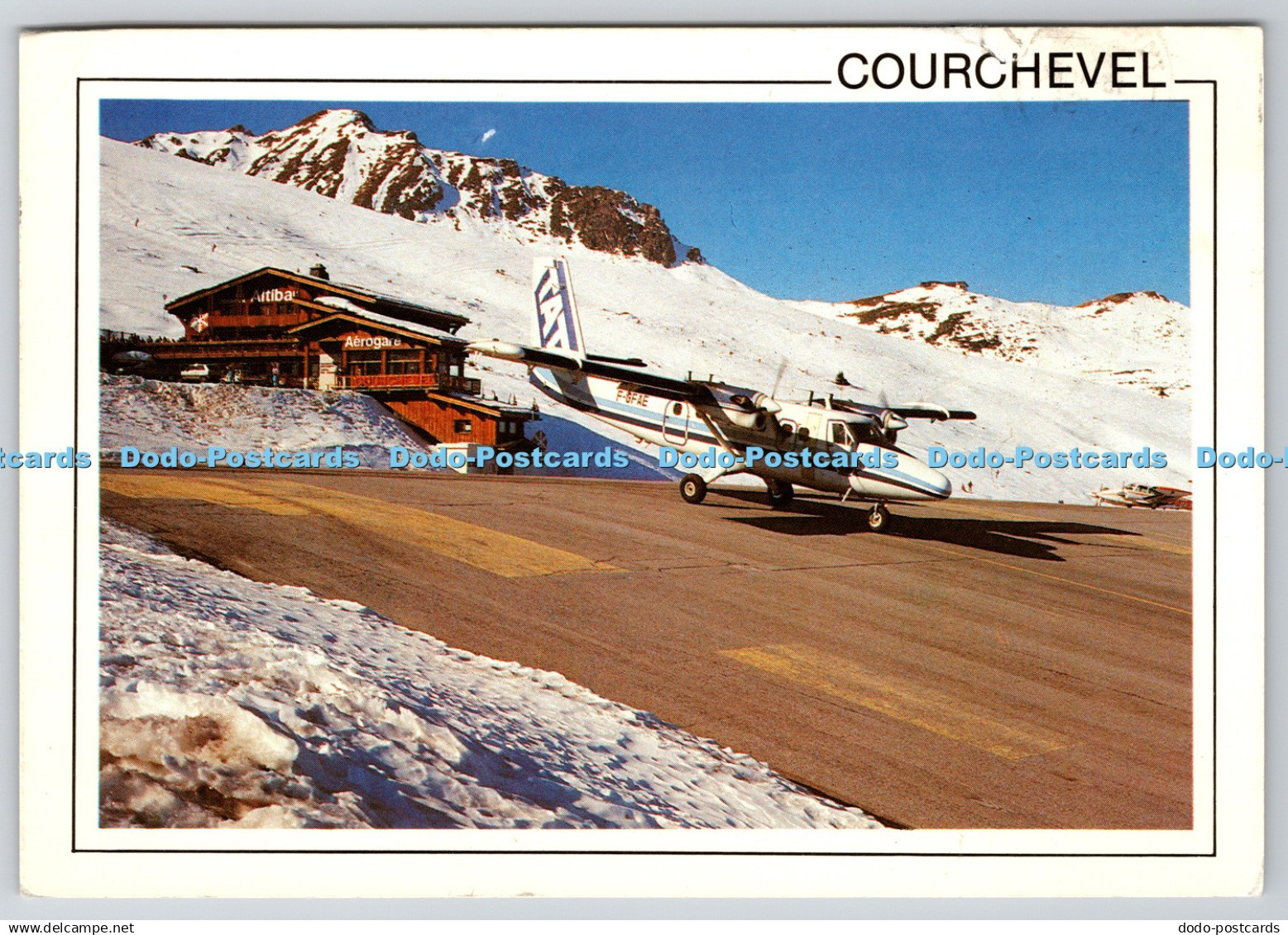 D316360 Courchevel. Savoie France. Altiport. Diffu Cartes. 1991