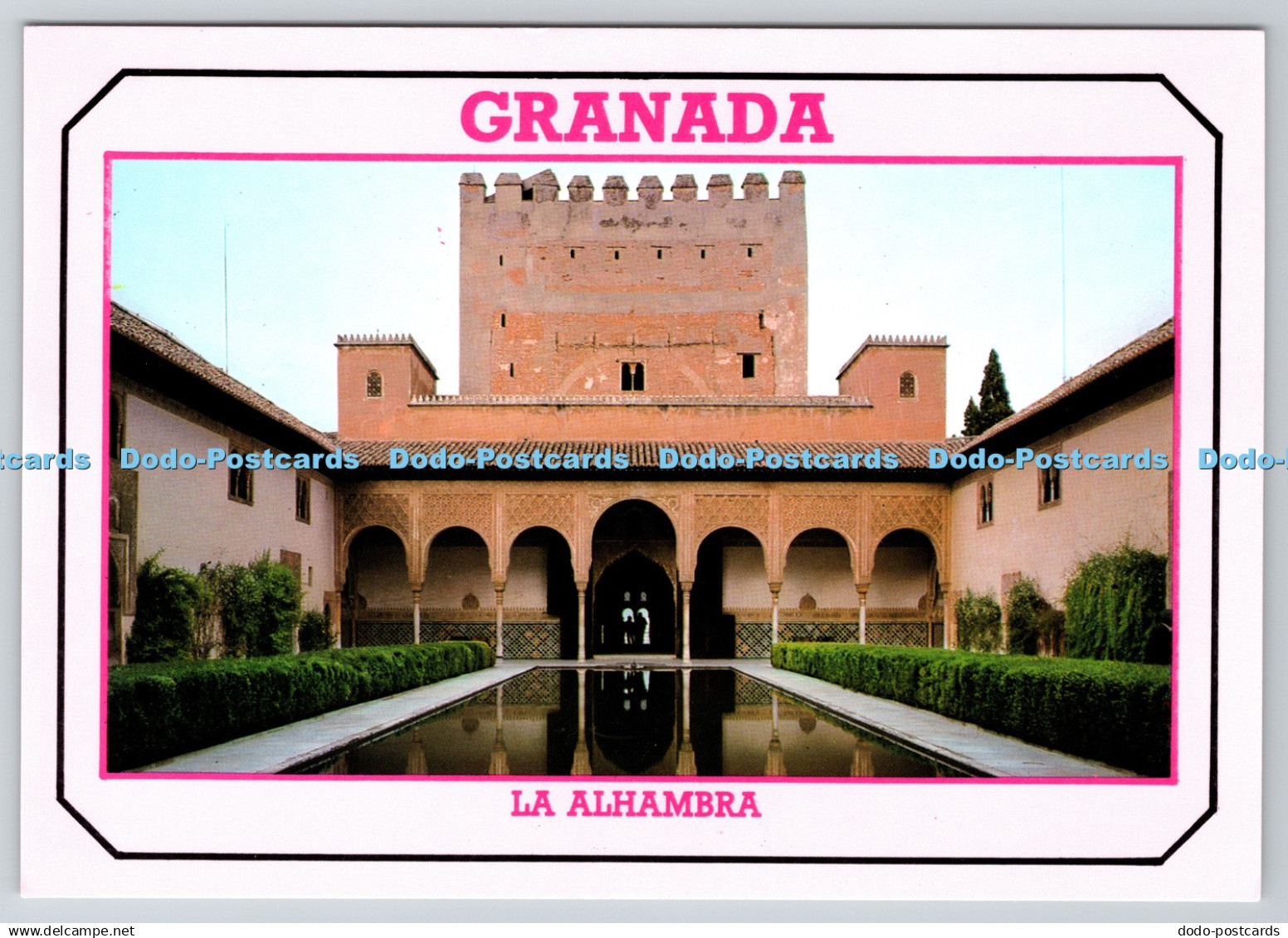 D316841 Granada. Alhambra. Arrayanes court. Postales Granada