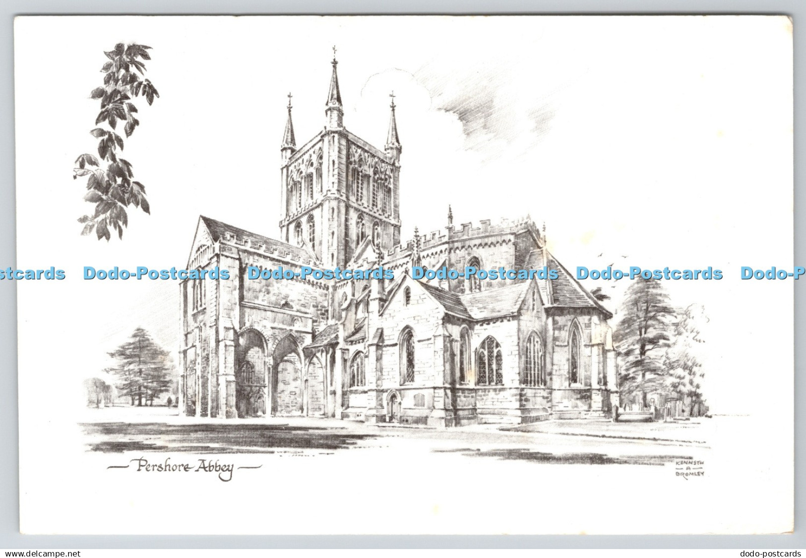 D317507 England. Worcestershire. Pershore Abbey. Kenneth A. Bromley. Bolton. Pos