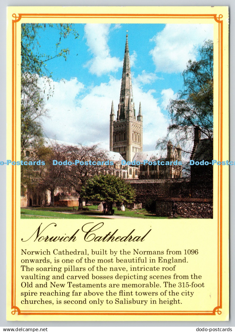 D318172 England. Norfolk. Norwich Cathedral. Jarrold. Norwich. 1997. Postcard