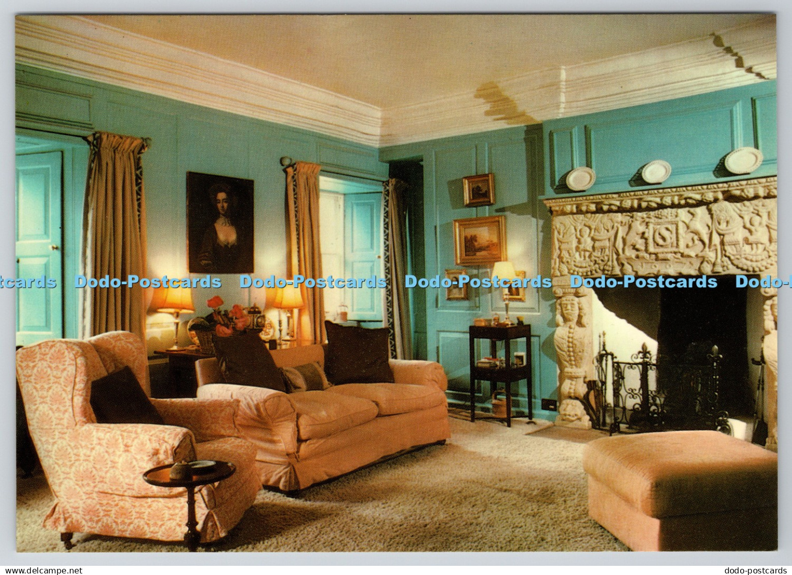 D318799 Scotland. Nairnshire. Cawdor Castle. Blue Room. Jarrold. Norwich. CKCAW