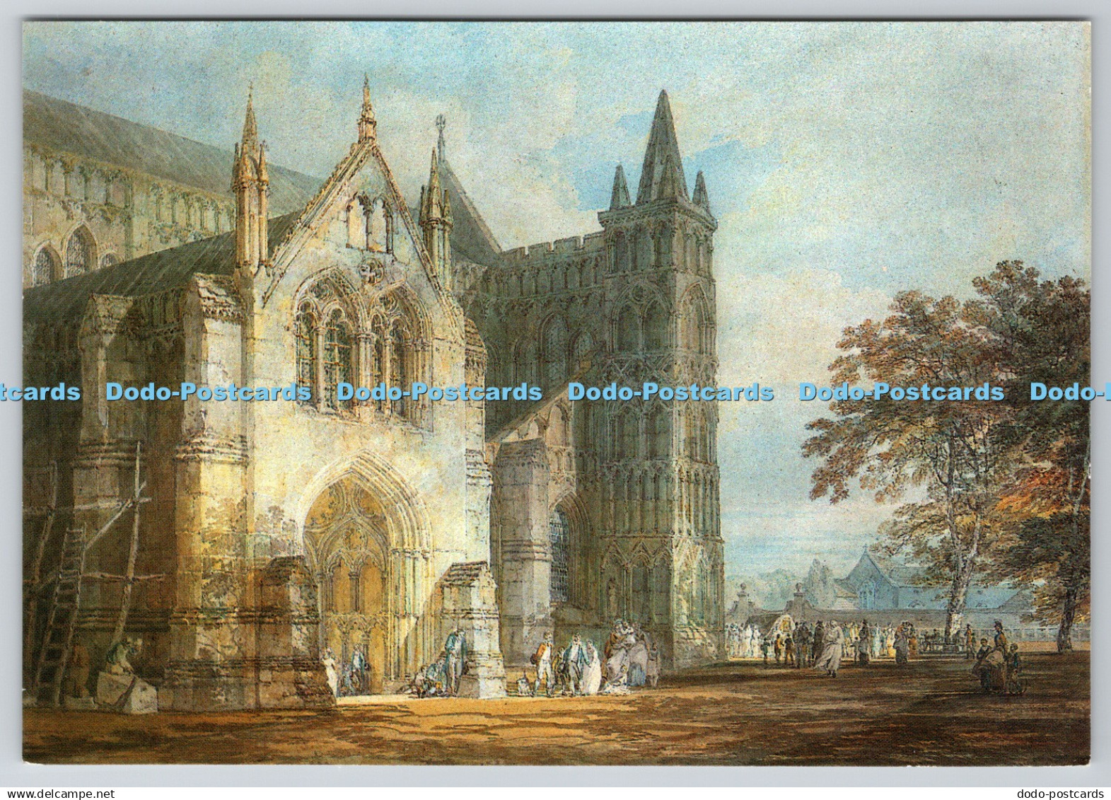 D318853 Salisbury Cathedral. North Porch. J. M. W. Turner. Salisbury and South W