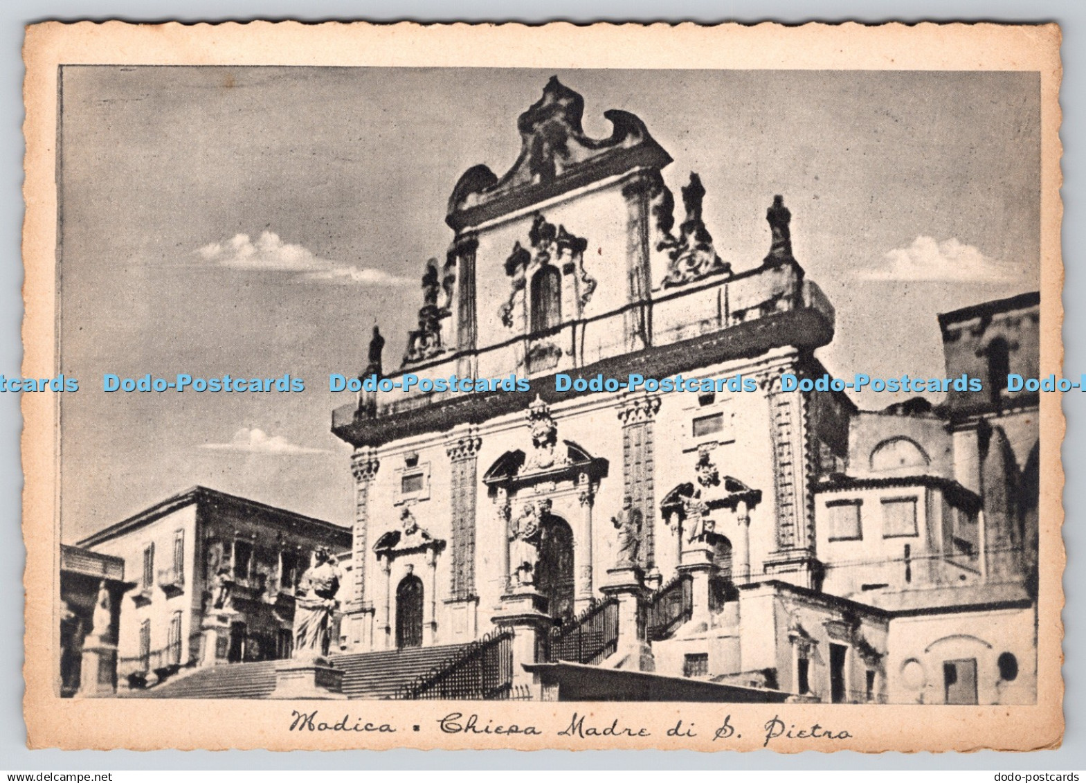 D320060 Modica Chiesa Madre di S. Pietro. Rotocalcografica