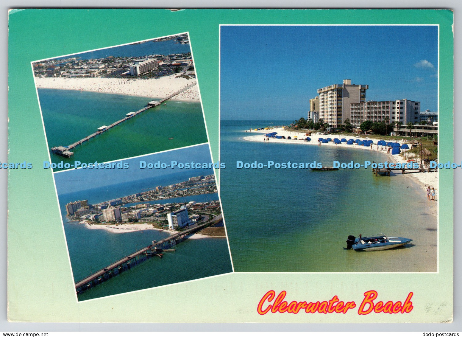 D320716 Clearwater Beach. Seminole Post Cards. D. Stanfield. Multi View