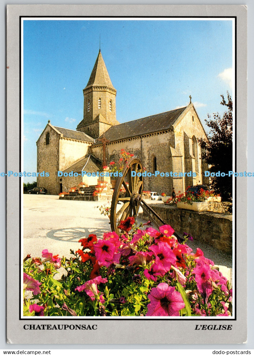 D323477 Chateauponsac. Church. Haute Vienne. TEPEC Editions. Limoges. PM Chateau
