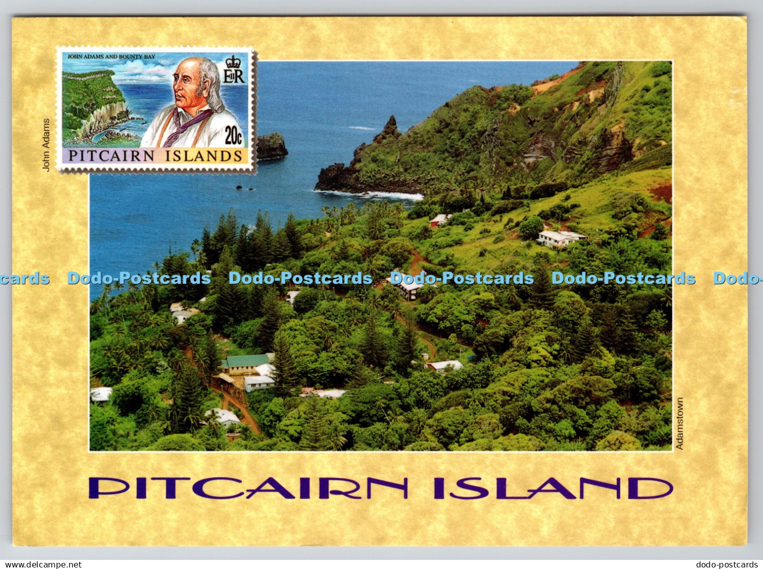 D323663 Pitcairn Island. Adamstown. John Adams. Pitcairn Administration 2002. PM