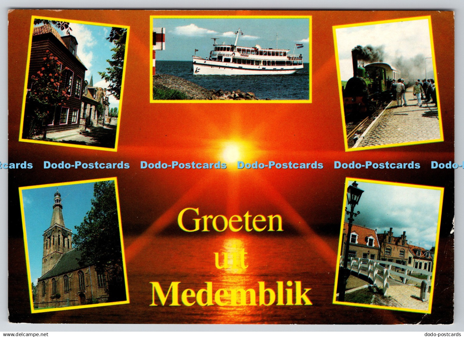 D324467 Medemblik. Boekhandel Idema. PM Haarlem. 1988. Multi View