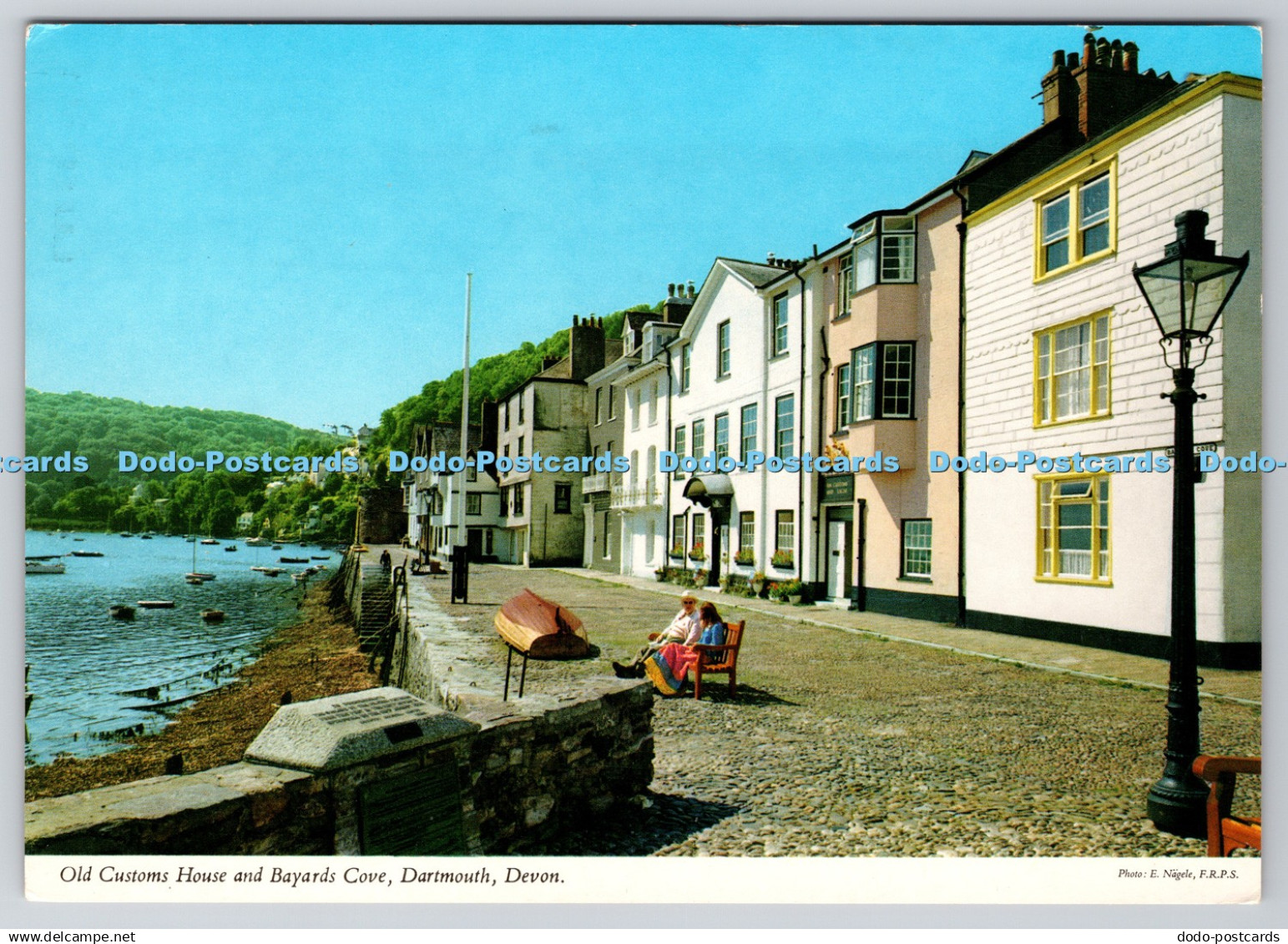 D325099 Devon. Dartmouth. Old Customs House and Bayards Cove. E. Nagele. F. R. P